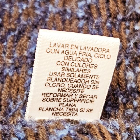 Liz Claiborne Cardigan Sweater Petite Large Womens Multicolor Knit Open Front - Picture 9 of 9